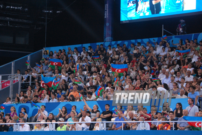 Bakı 2015: Voleybol yarışlarında bürünc medal qarşılaşması. Azərbaycan, 27 iyun 2015